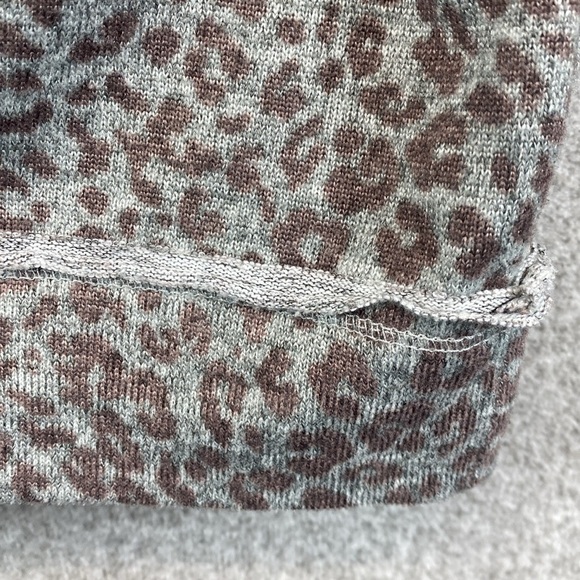 Knox Rose mixed print long sleeve tee L cowgirl thermal lace boho leopard y2k - Picture 8 of 10